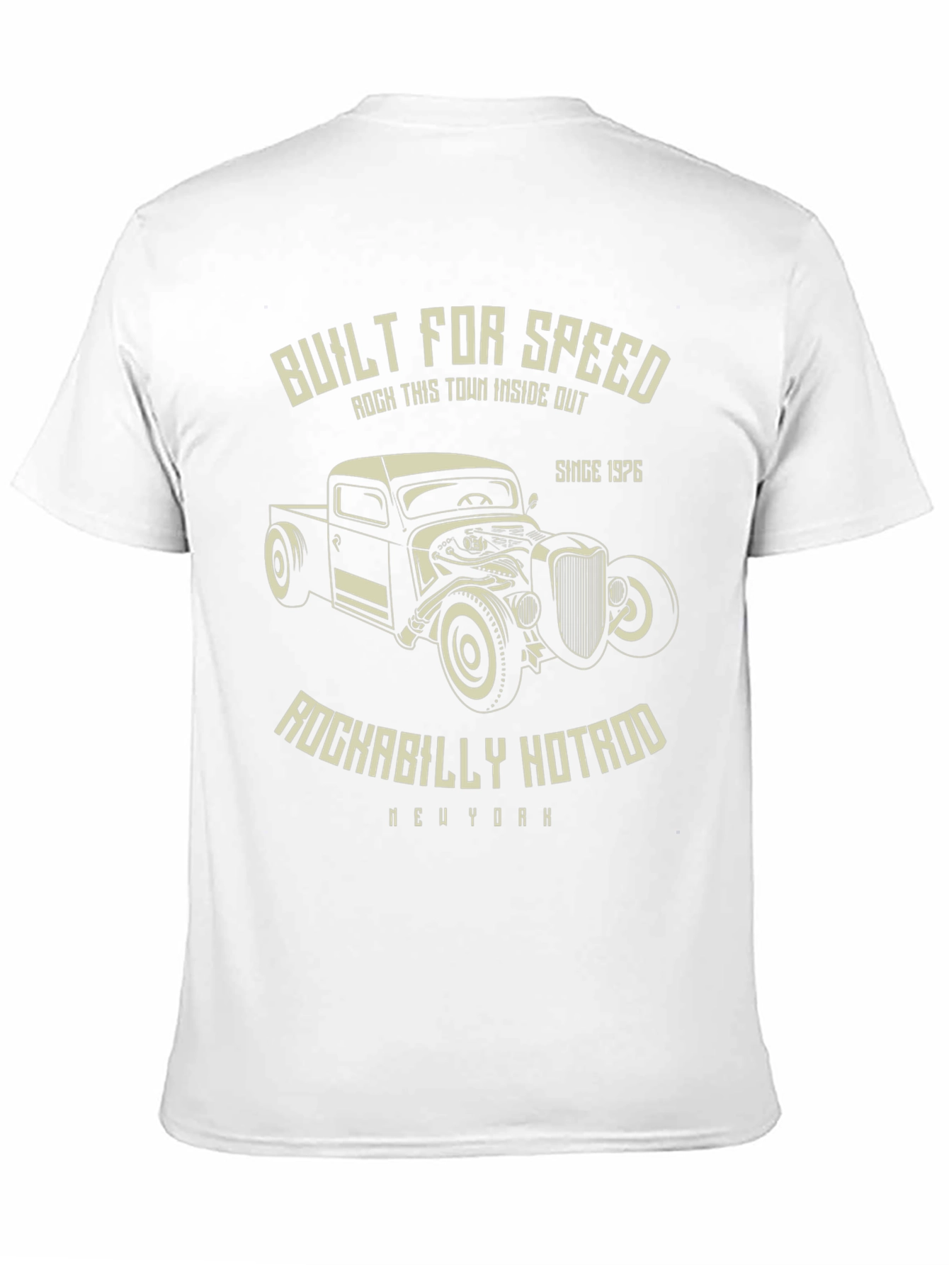 Built For Speed Rockabilly Hotrod Tee