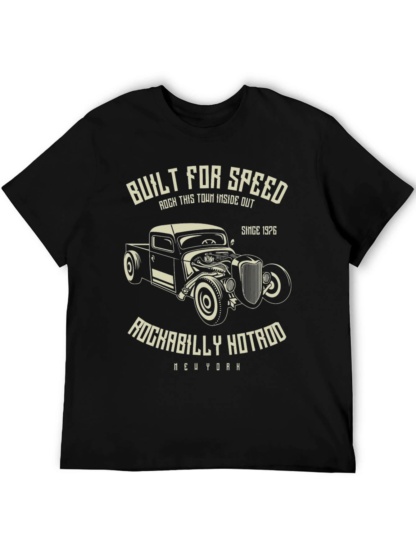 Built For Speed Rockabilly Hotrod Tee