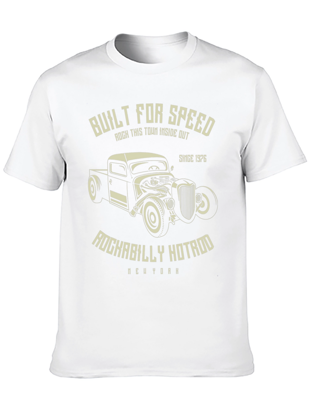 Built For Speed Rockabilly Hotrod Tee