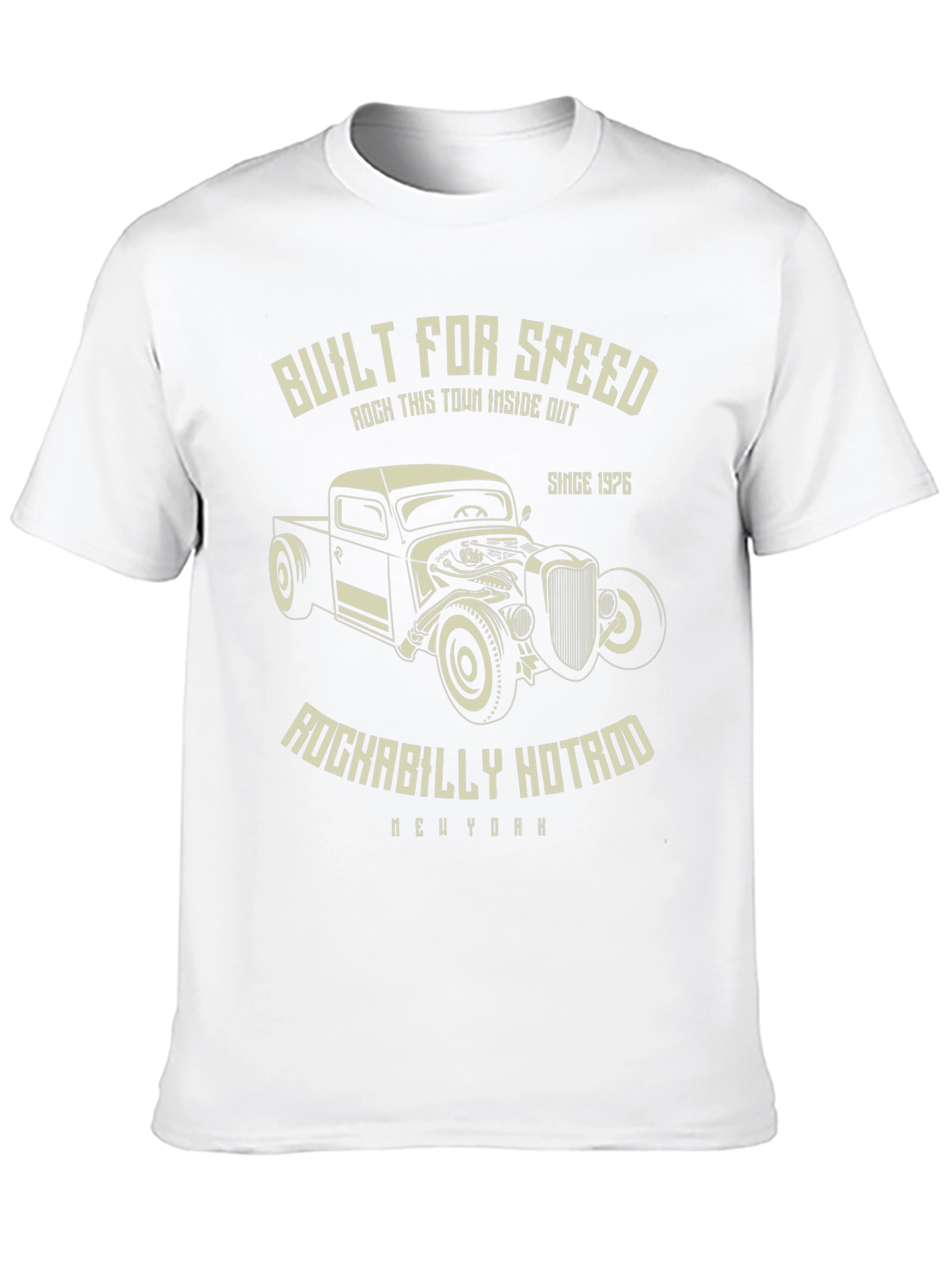Built For Speed Rockabilly Hotrod Tee