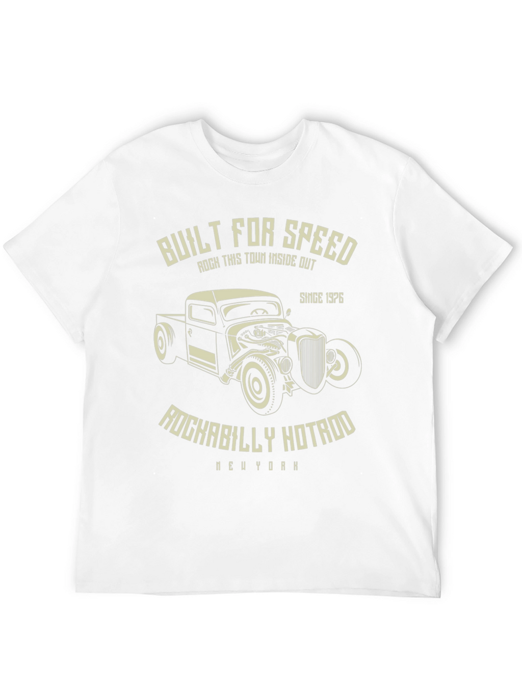 Built For Speed Rockabilly Hotrod Tee