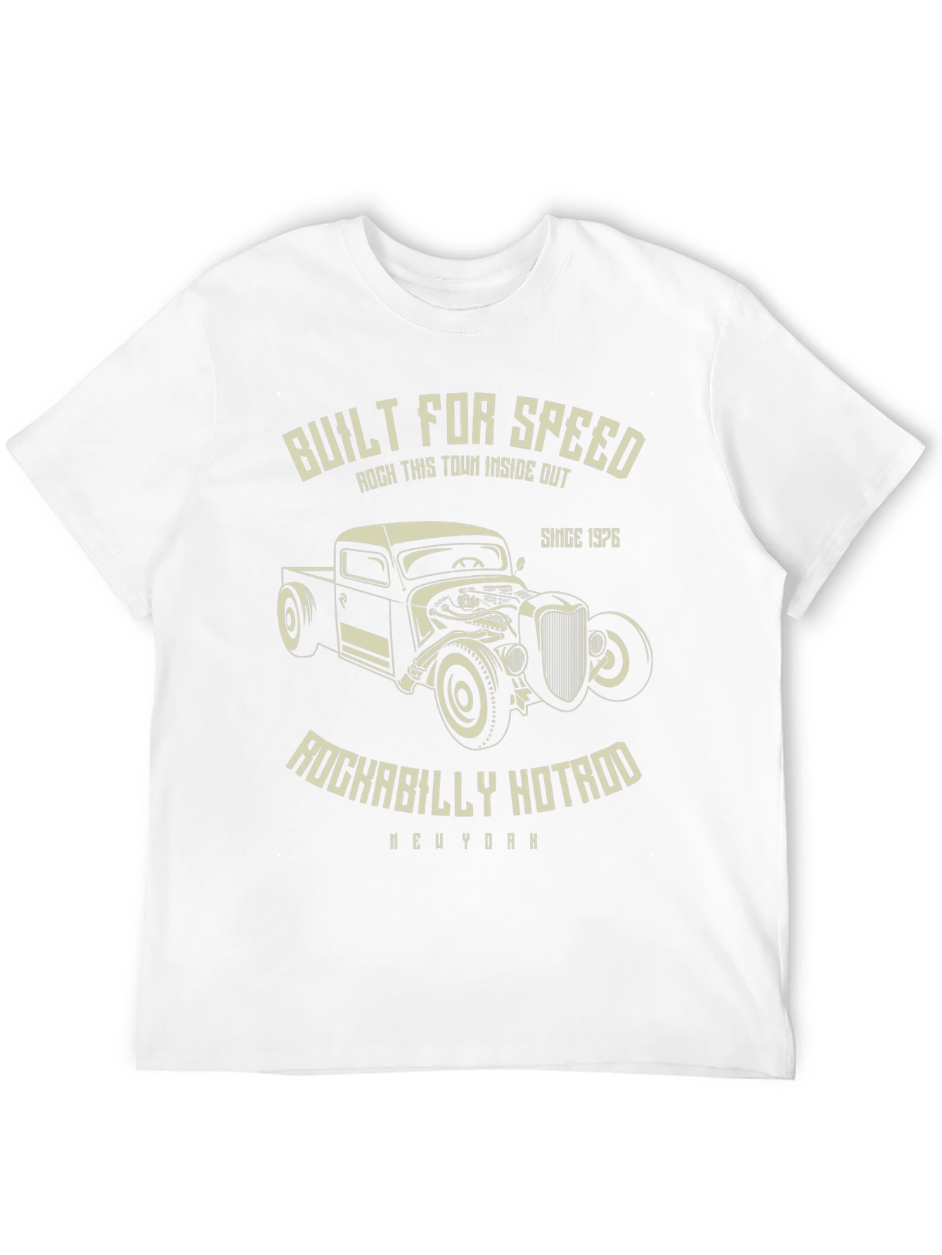 Built For Speed Rockabilly Hotrod Tee