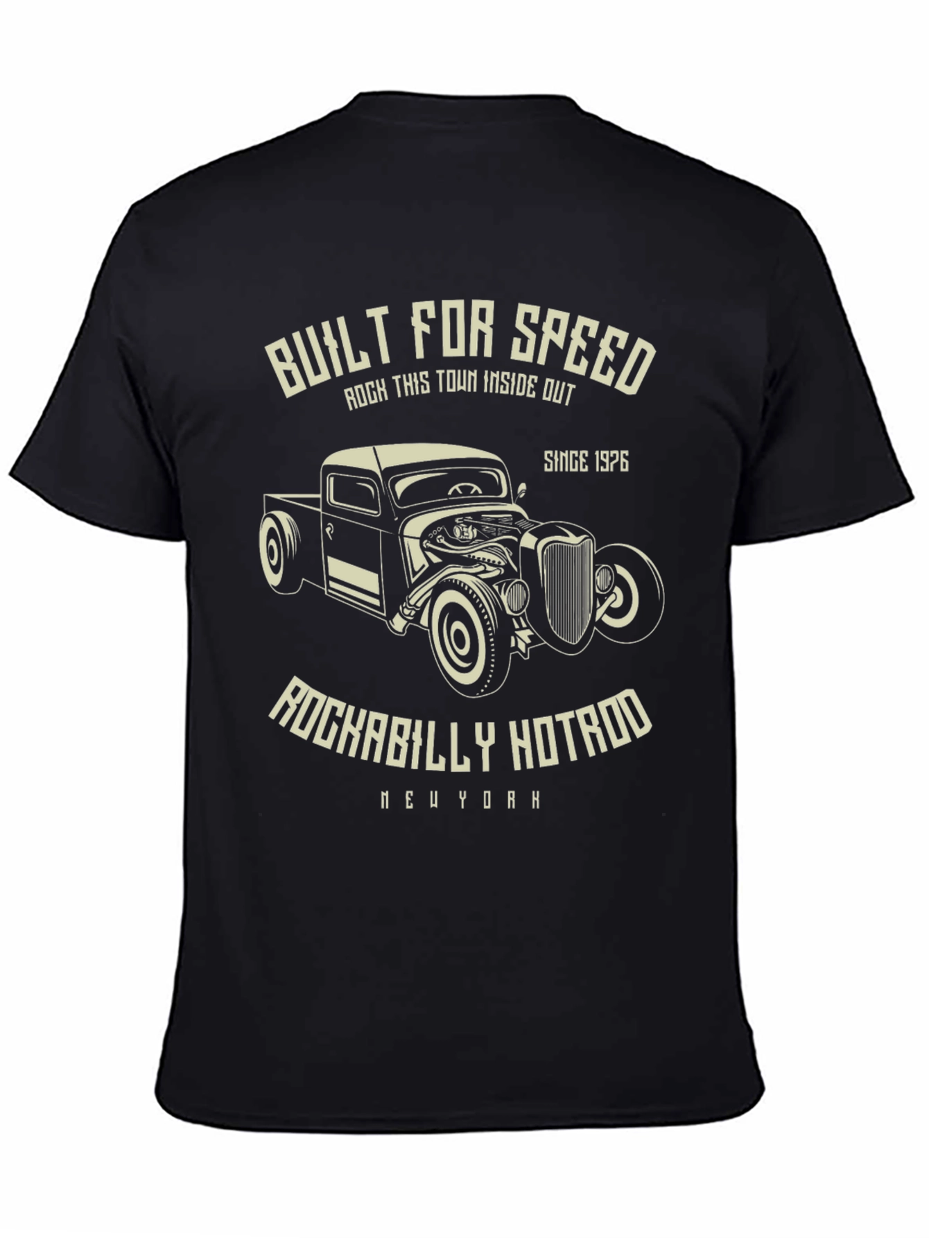 Built For Speed Rockabilly Hotrod Tee