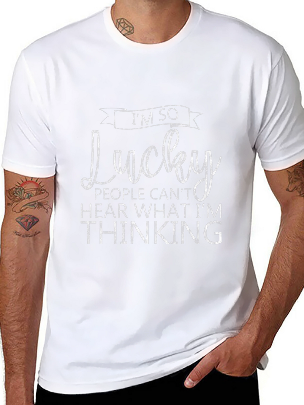 Im So Lucky Funny Graphic Tee