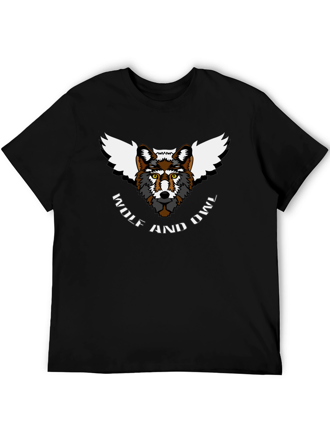 Wolf and Owl T-Shirt - Unique Animal Design