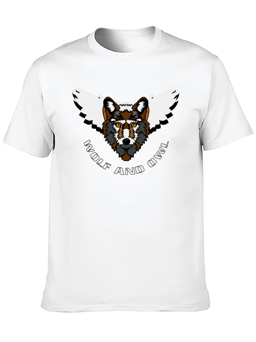 Wolf and Owl T-Shirt - Unique Animal Design