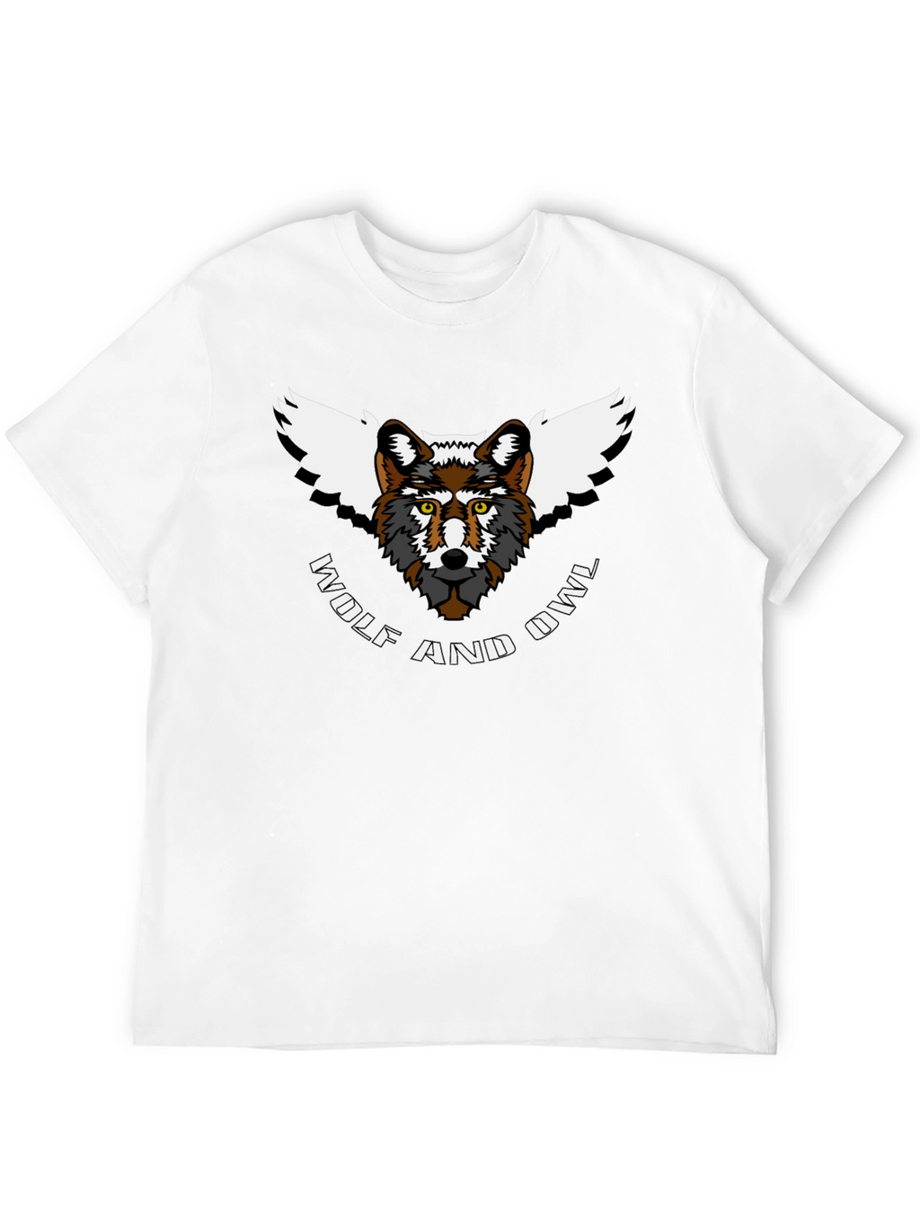 Wolf and Owl T-Shirt - Unique Animal Design