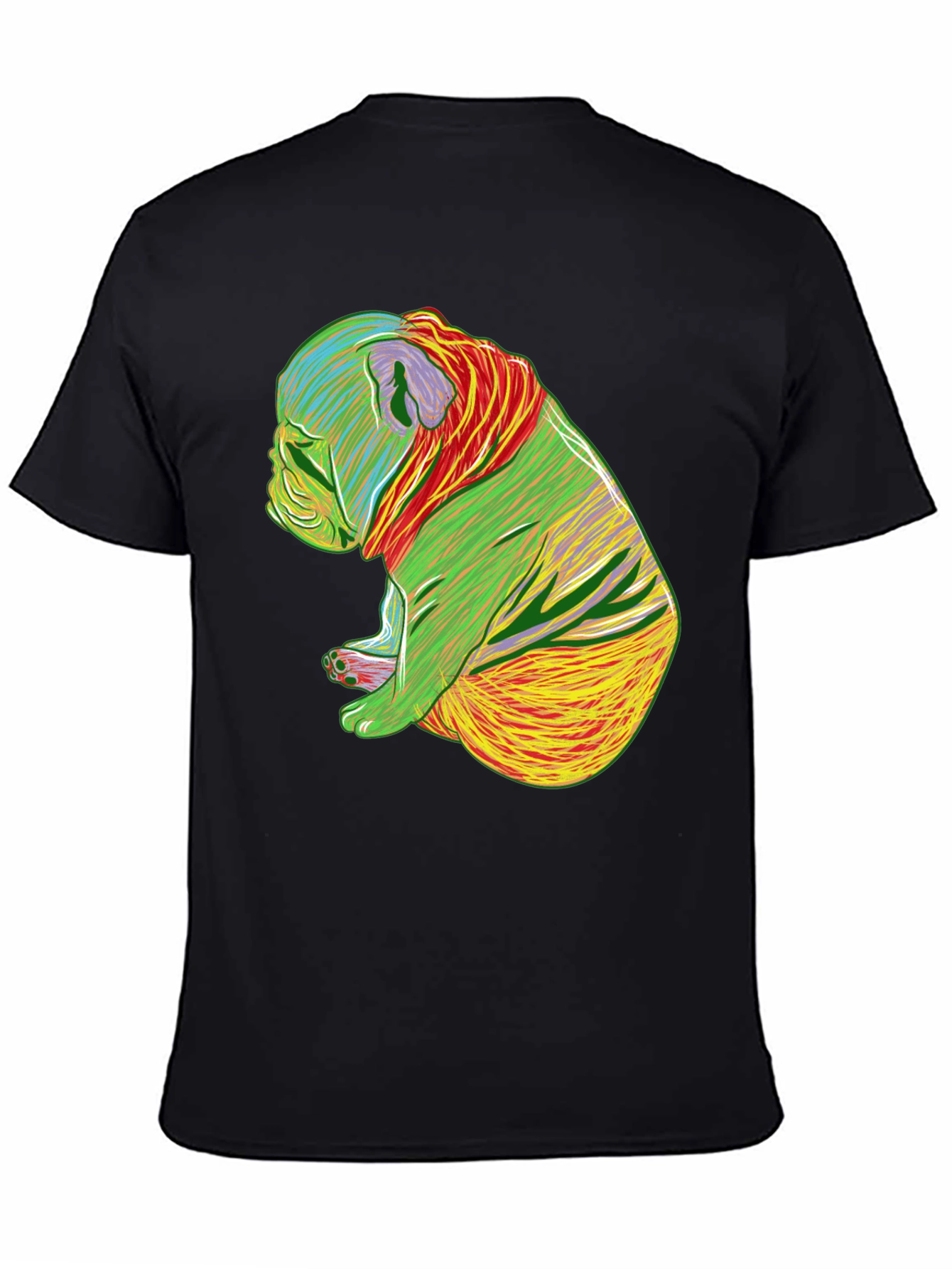Psychedelic Bulldog Graphic Tee