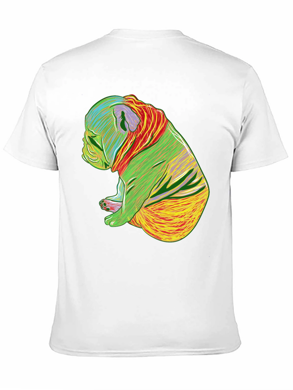 Psychedelic Bulldog Graphic Tee