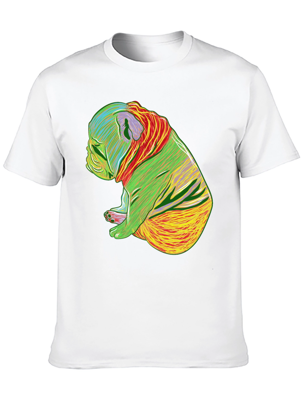 Psychedelic Bulldog Graphic Tee