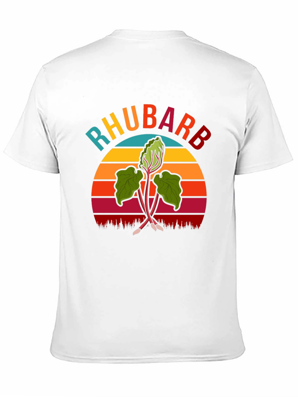 Rhubarb Retro Graphic T-Shirt - Novelty Tee