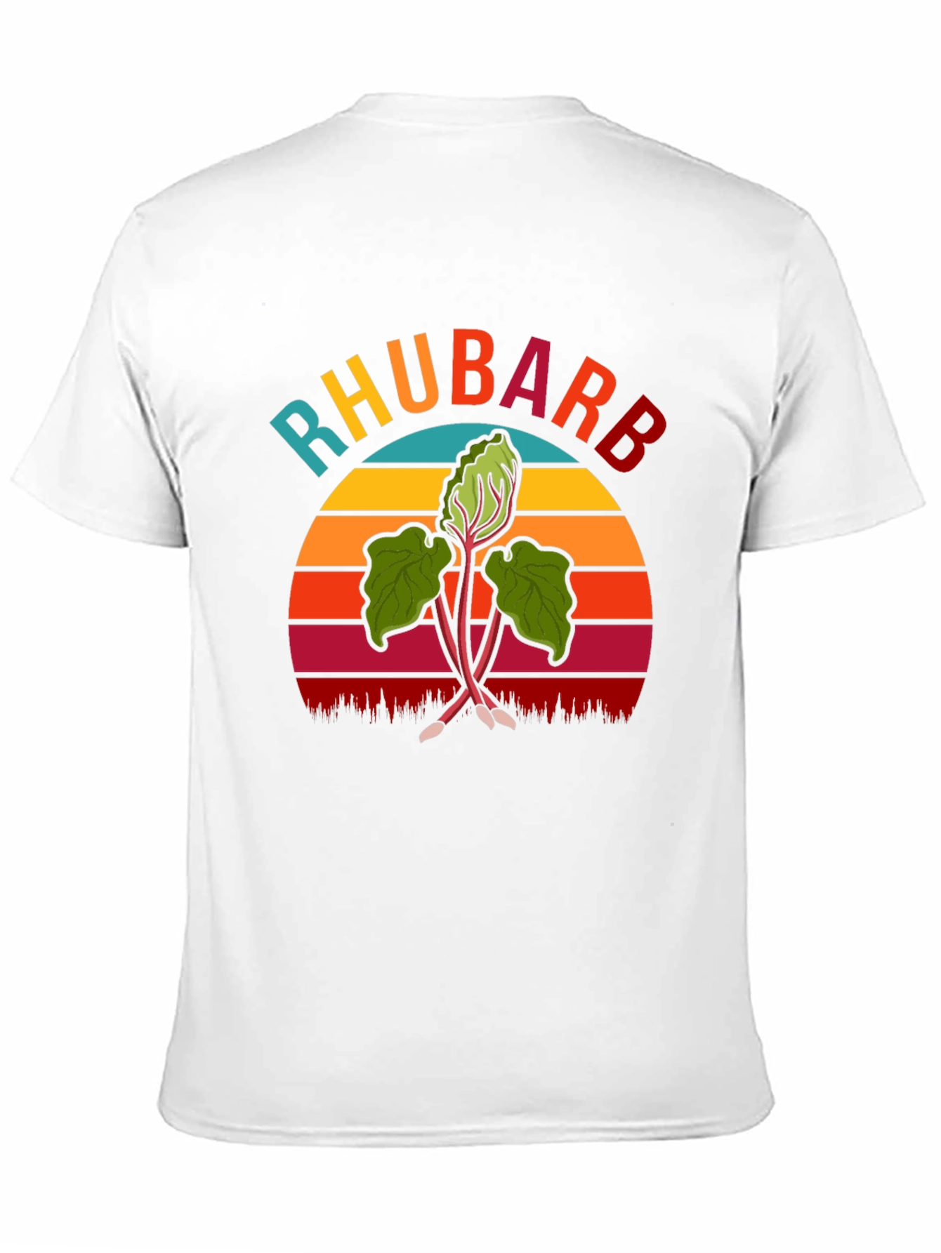 Rhubarb Retro Graphic T-Shirt - Novelty Tee