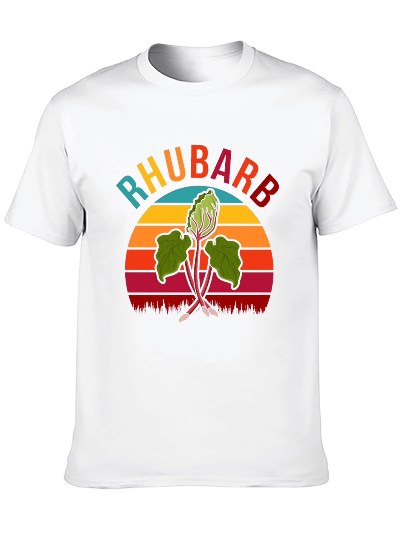 Rhubarb Retro Graphic T-Shirt - Novelty Tee