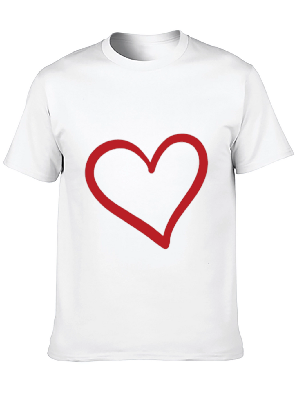 Heart Graphic Black Tee - Stylish Casual Wear