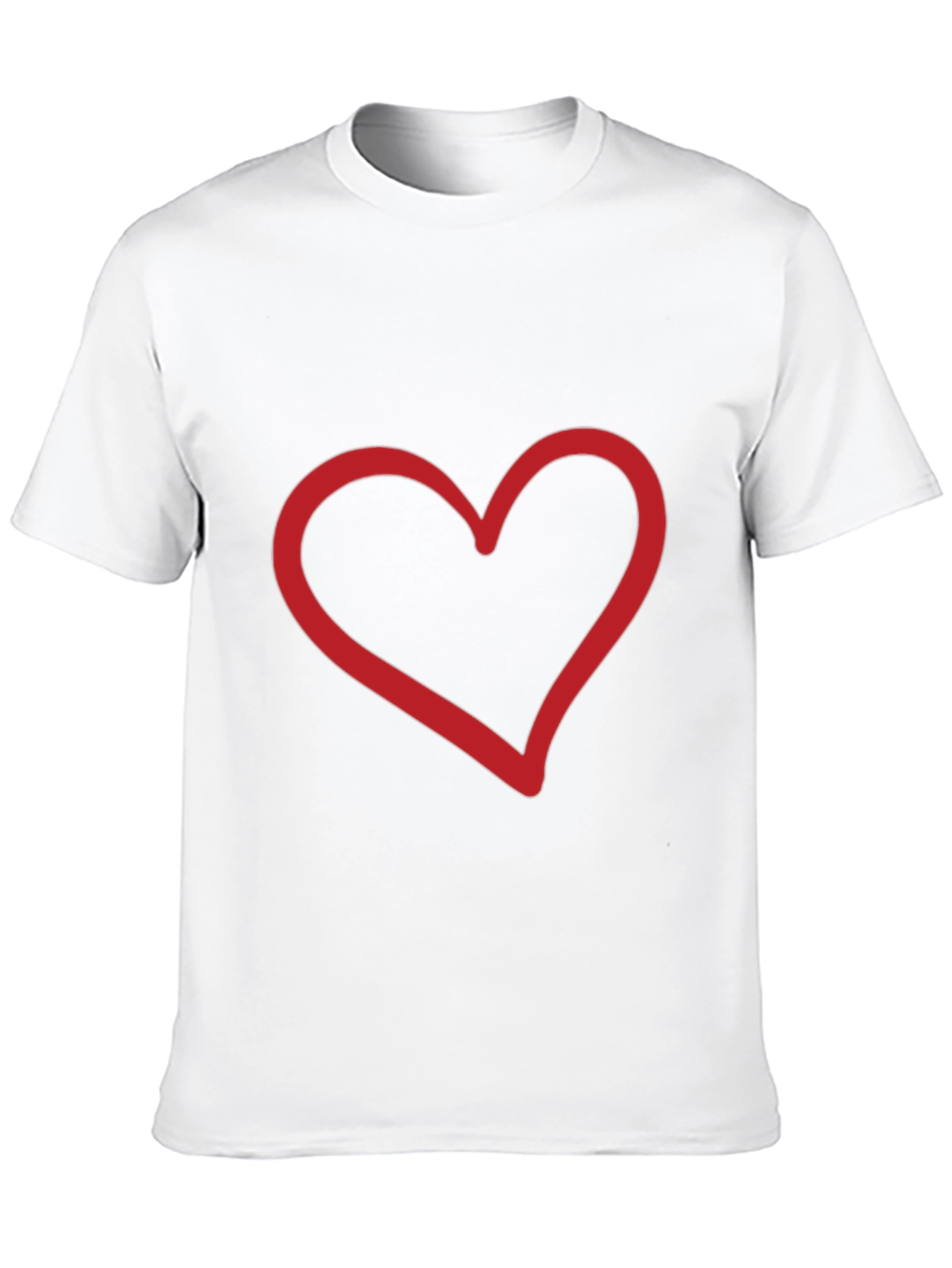Heart Graphic Black Tee - Stylish Casual Wear