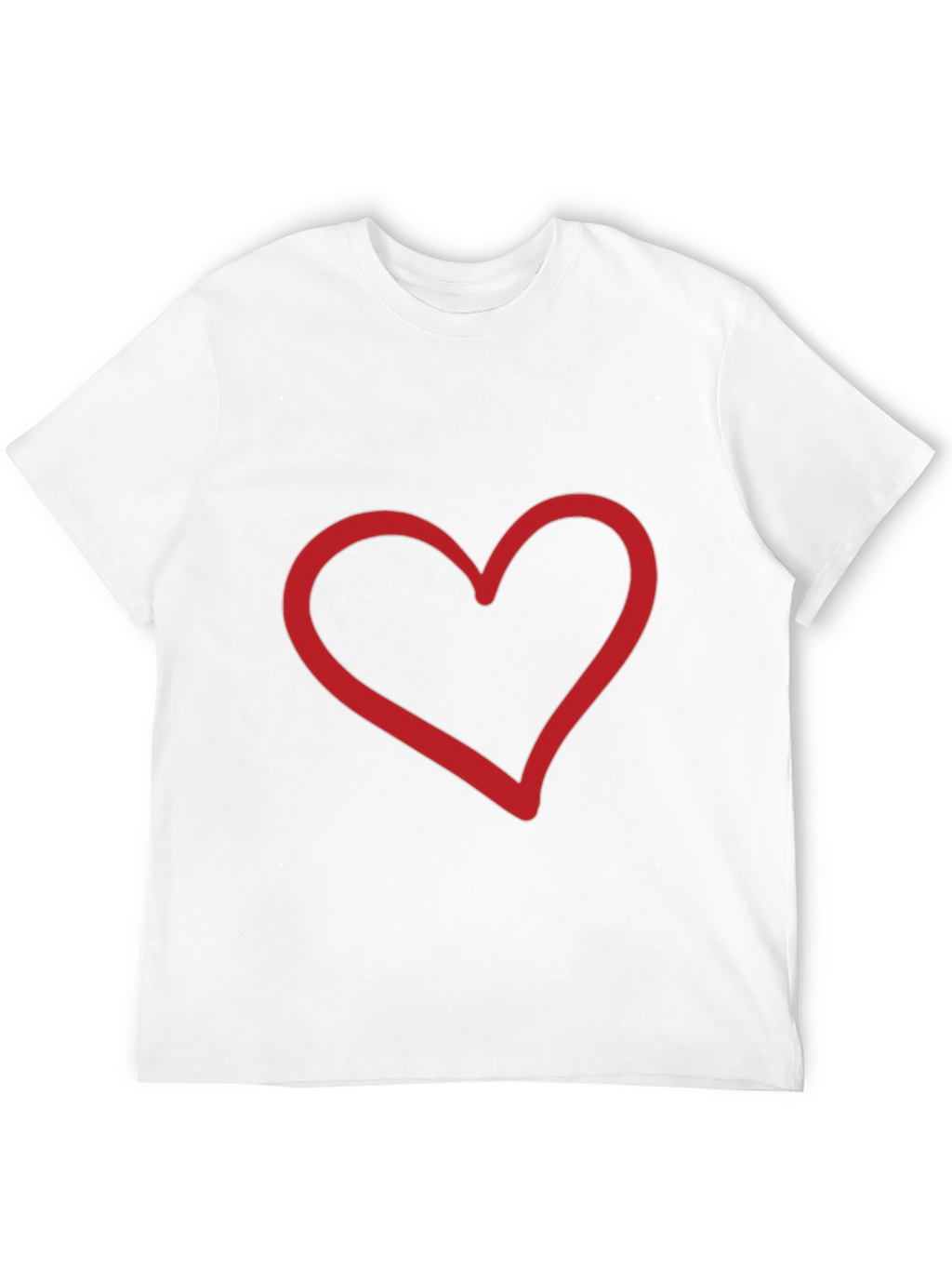 Heart Graphic Black Tee - Stylish Casual Wear