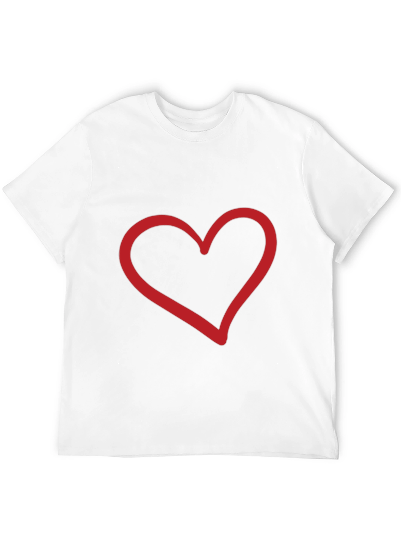 Heart Graphic Black Tee - Stylish Casual Wear