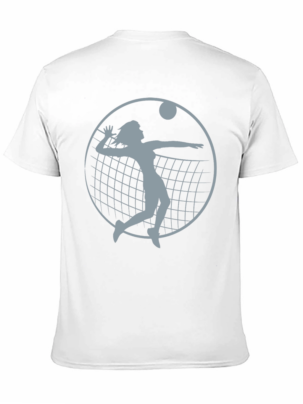 Volleyball Player Graphic Tee - Black Cotton Shirt