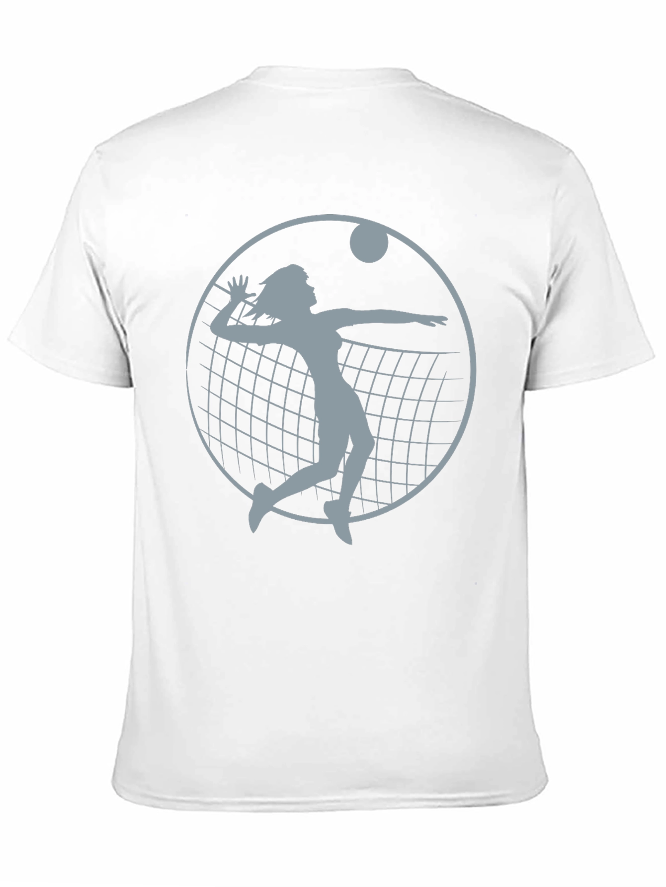 Volleyball Player Graphic Tee - Black Cotton Shirt