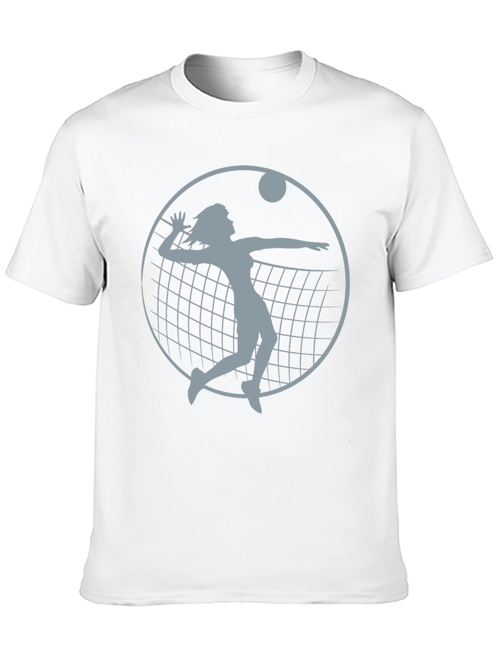 Volleyball Player Graphic Tee - Black Cotton Shirt