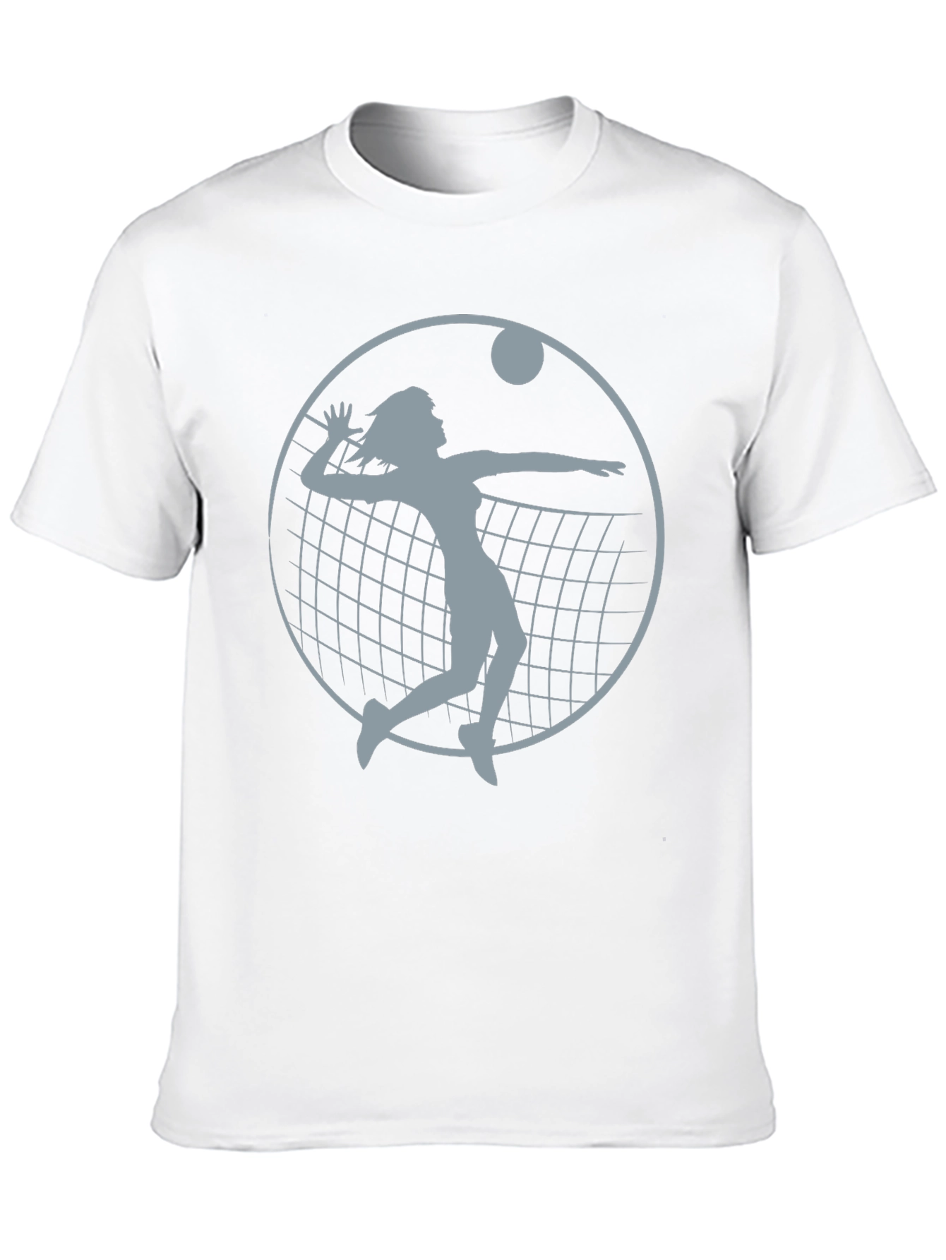 Volleyball Player Graphic Tee - Black Cotton Shirt