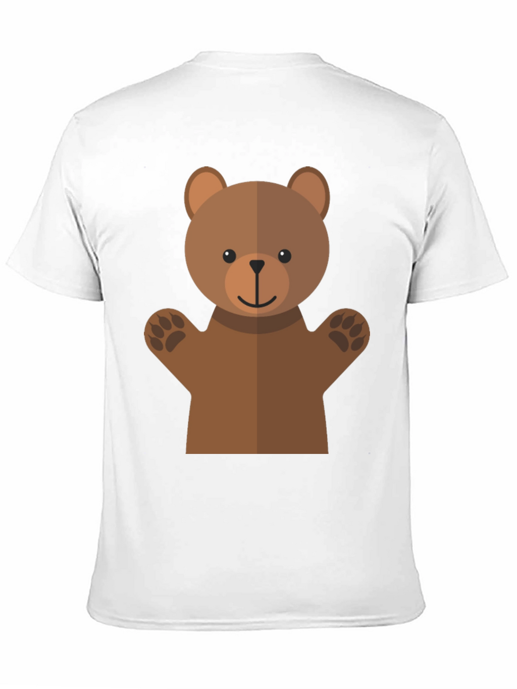 Cute Bear Graphic Tee - Black T-Shirt