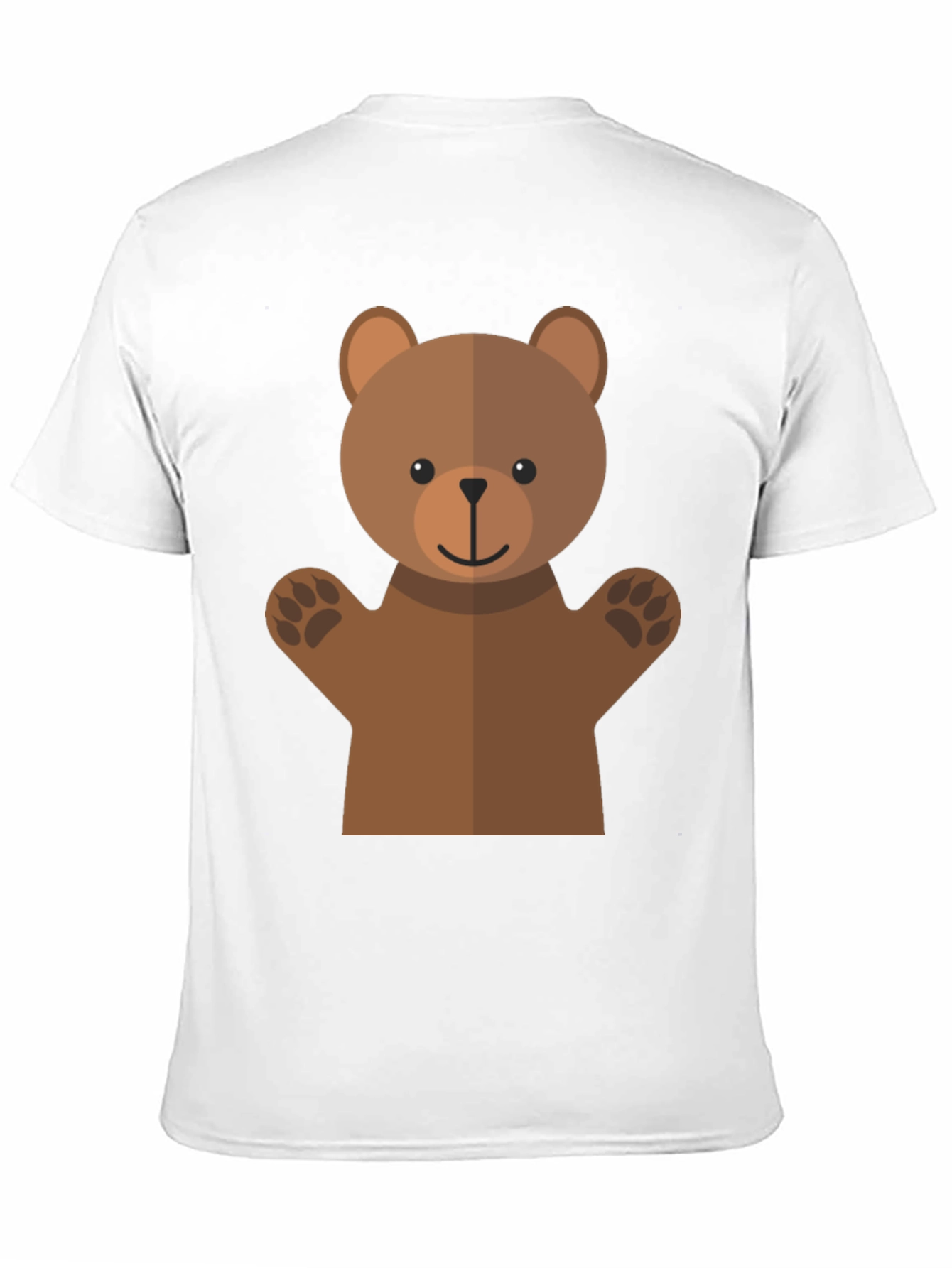 Cute Bear Graphic Tee - Black T-Shirt