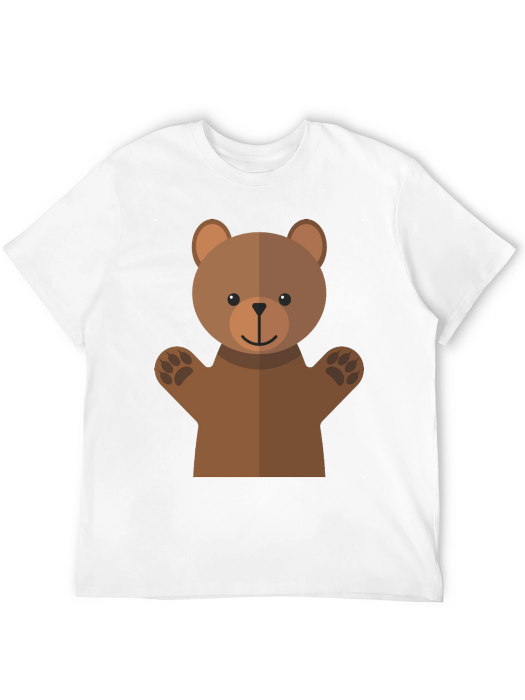 Cute Bear Graphic Tee - Black T-Shirt