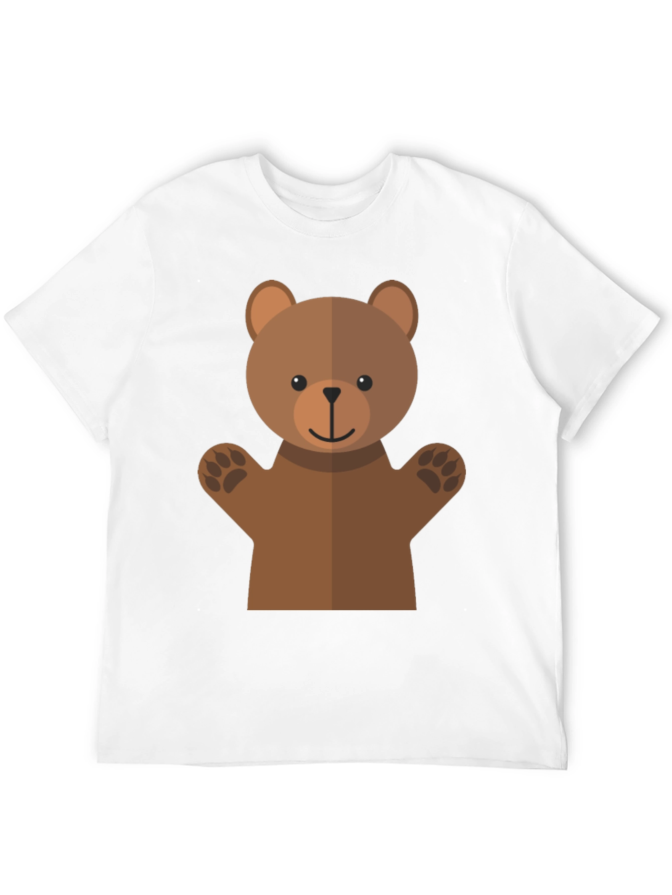 Cute Bear Graphic Tee - Black T-Shirt
