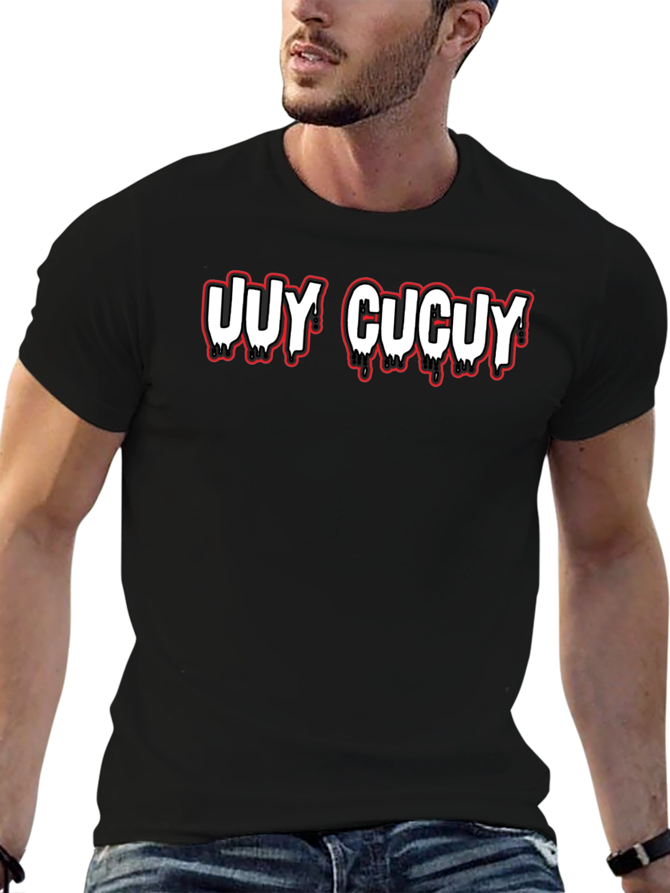 Uuy Cucuy Graphic T-Shirt - Mens Black Tee