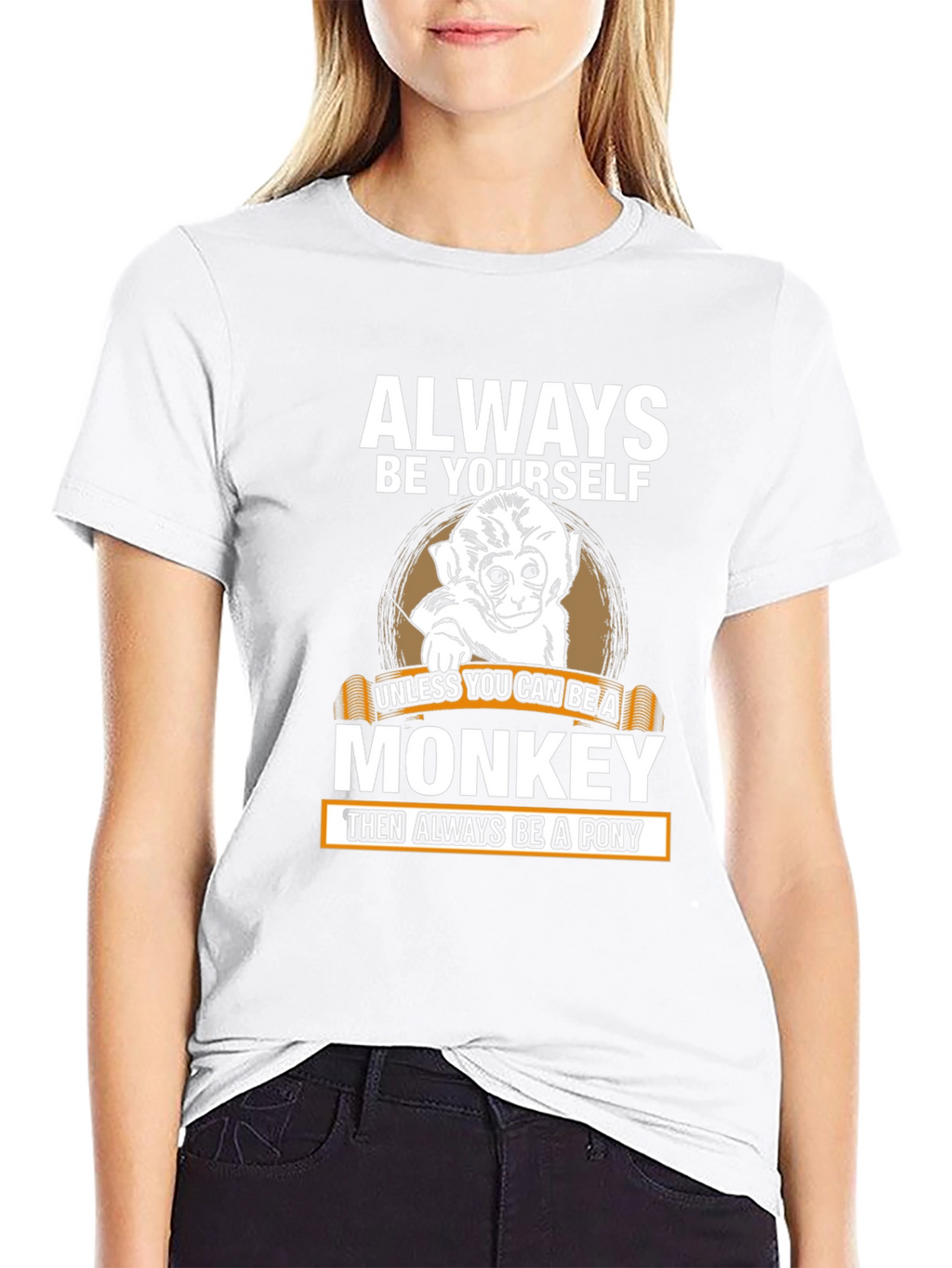 Always Be Yourself Monkey Graphic Tee