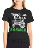 Trust Me I Am A Farmer Black T-Shirt