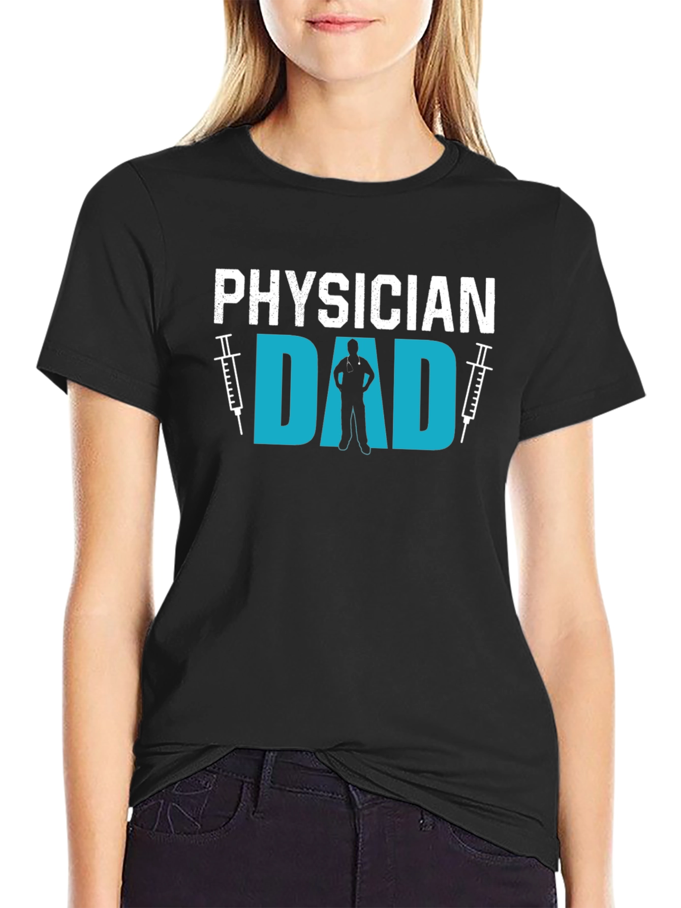 Physician Dad T-Shirt Gift for Doctor Dad