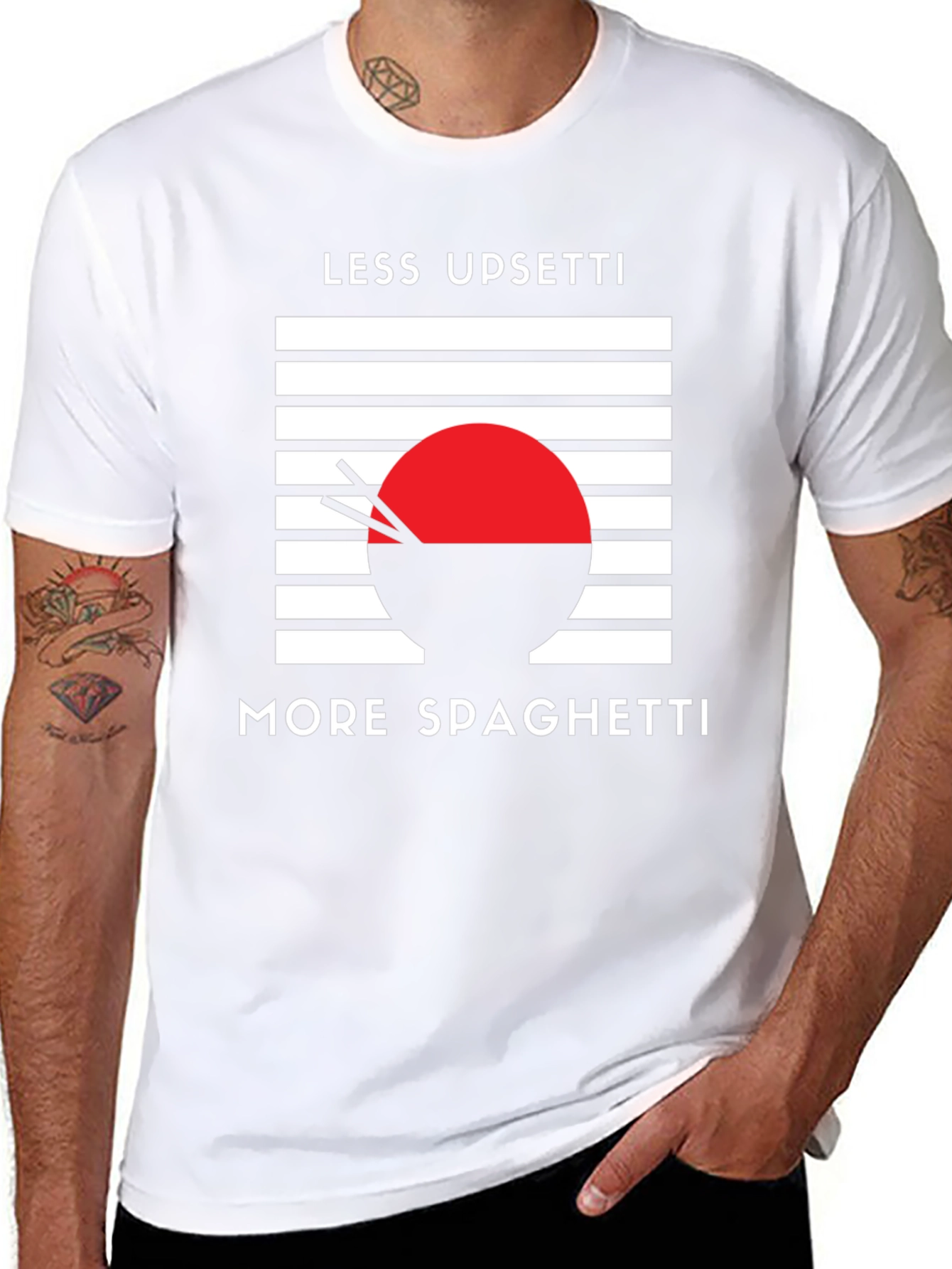 Less Upsetti More Spaghetti T-Shirt