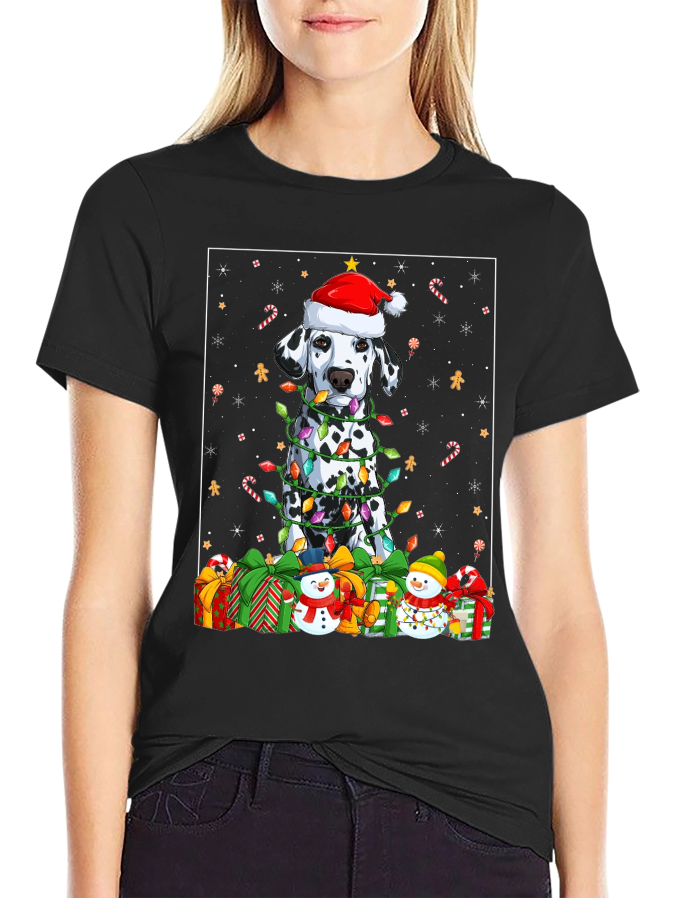 Dalmatian Dog Christmas T-Shirt
