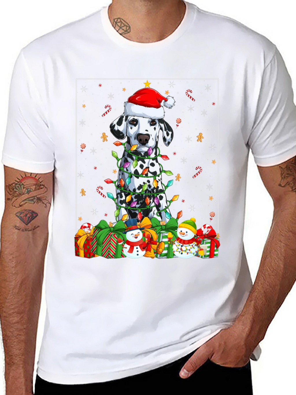 Dalmatian Dog Christmas T-Shirt