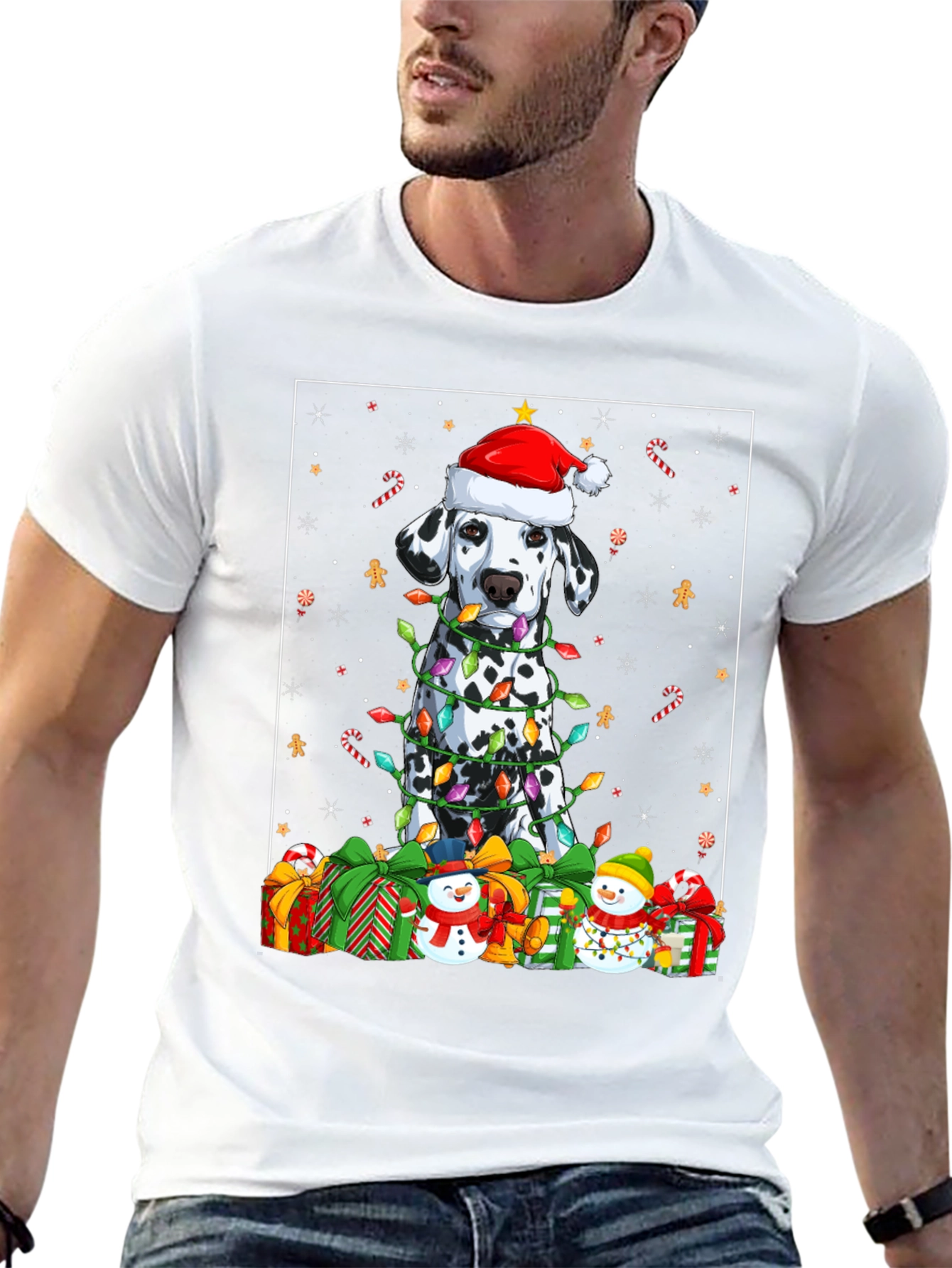 Dalmatian Dog Christmas T-Shirt