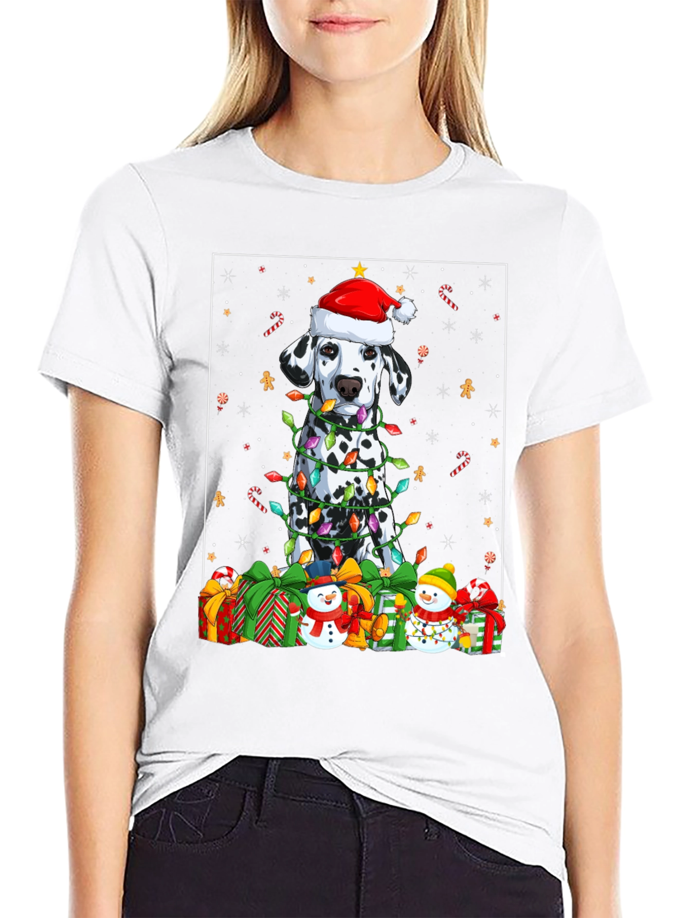 Dalmatian Dog Christmas T-Shirt
