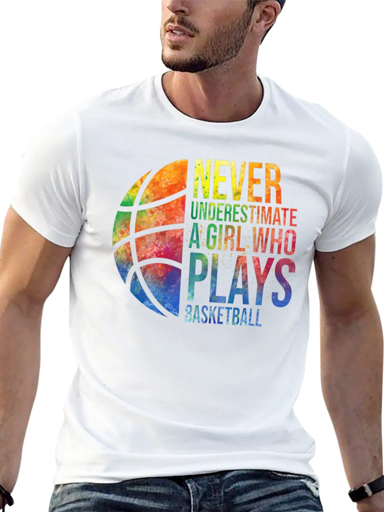 Never Underestimate Basketball Girl T-Shirt