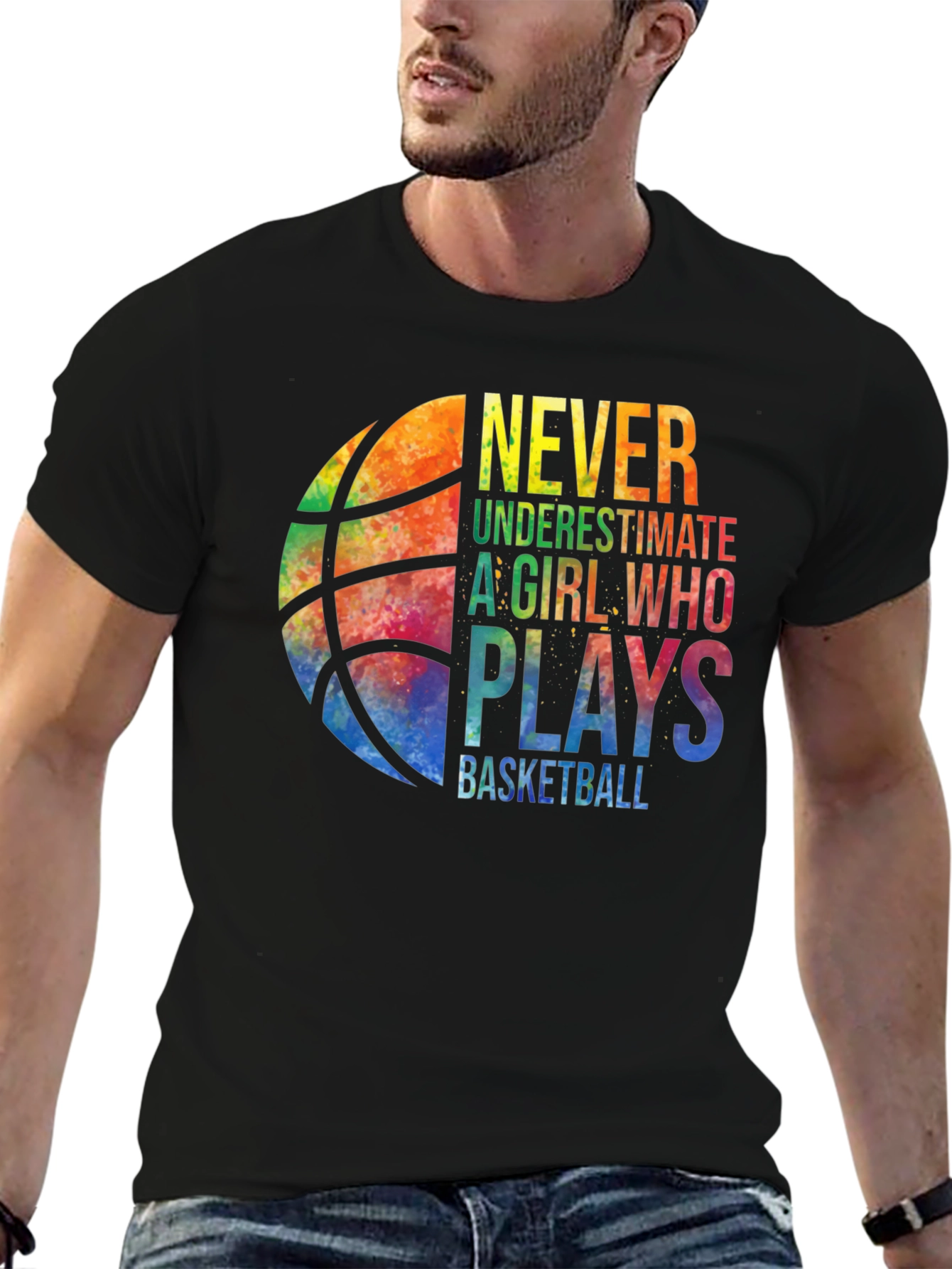 Never Underestimate Basketball Girl T-Shirt