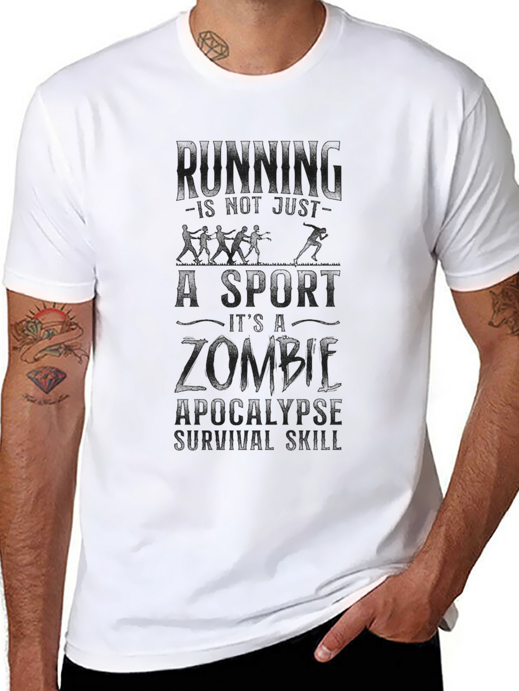Zombie Apocalypse Survival T-Shirt - Black