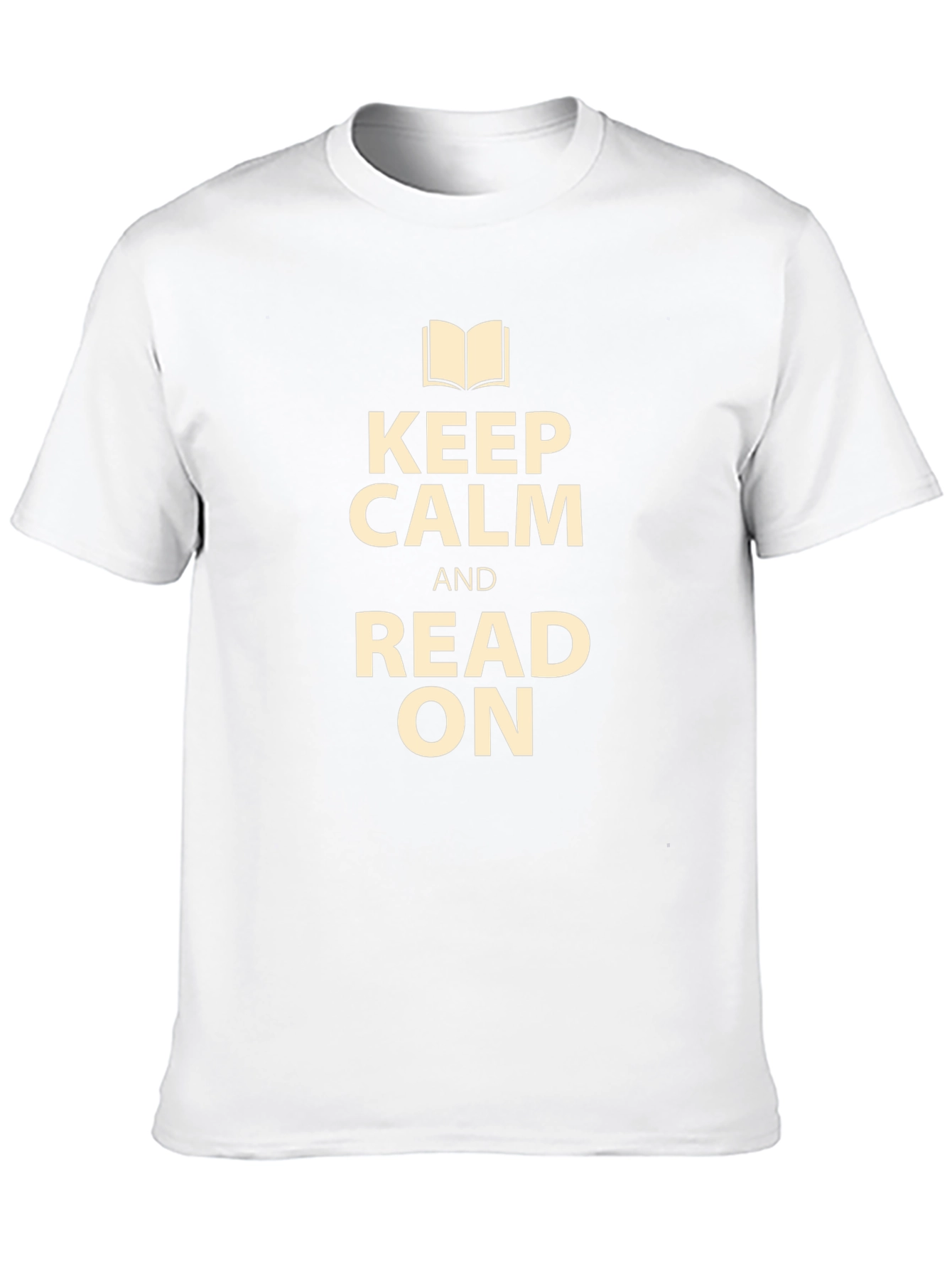 Keep Calm and Read On Black T-Shirt