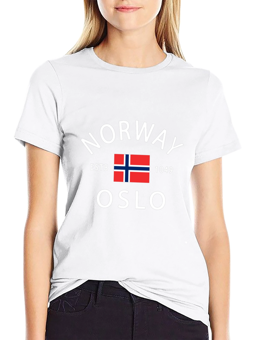 Norway Oslo Estb 1049 Black Graphic Tee