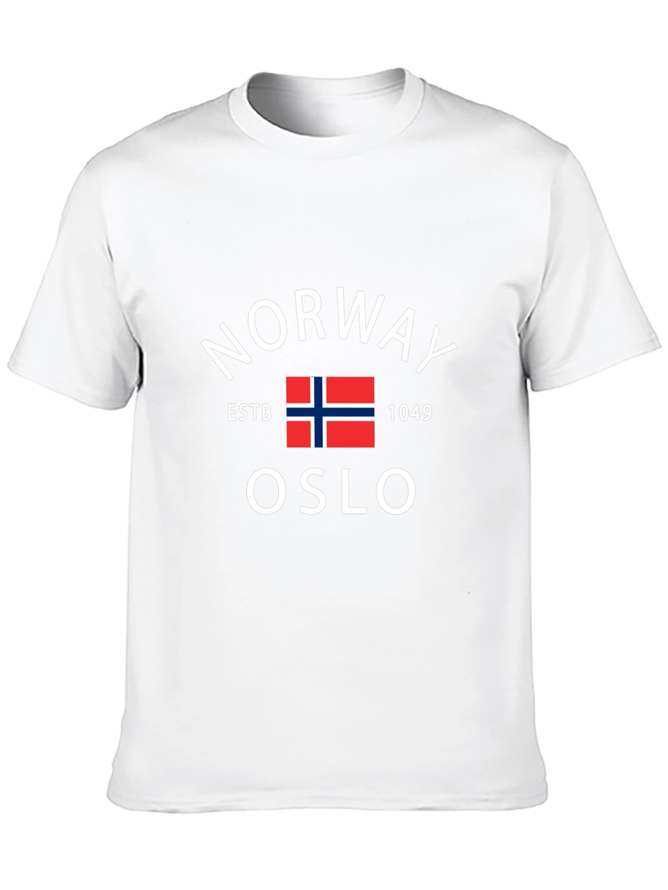 Norway Oslo Estb 1049 Black Graphic Tee