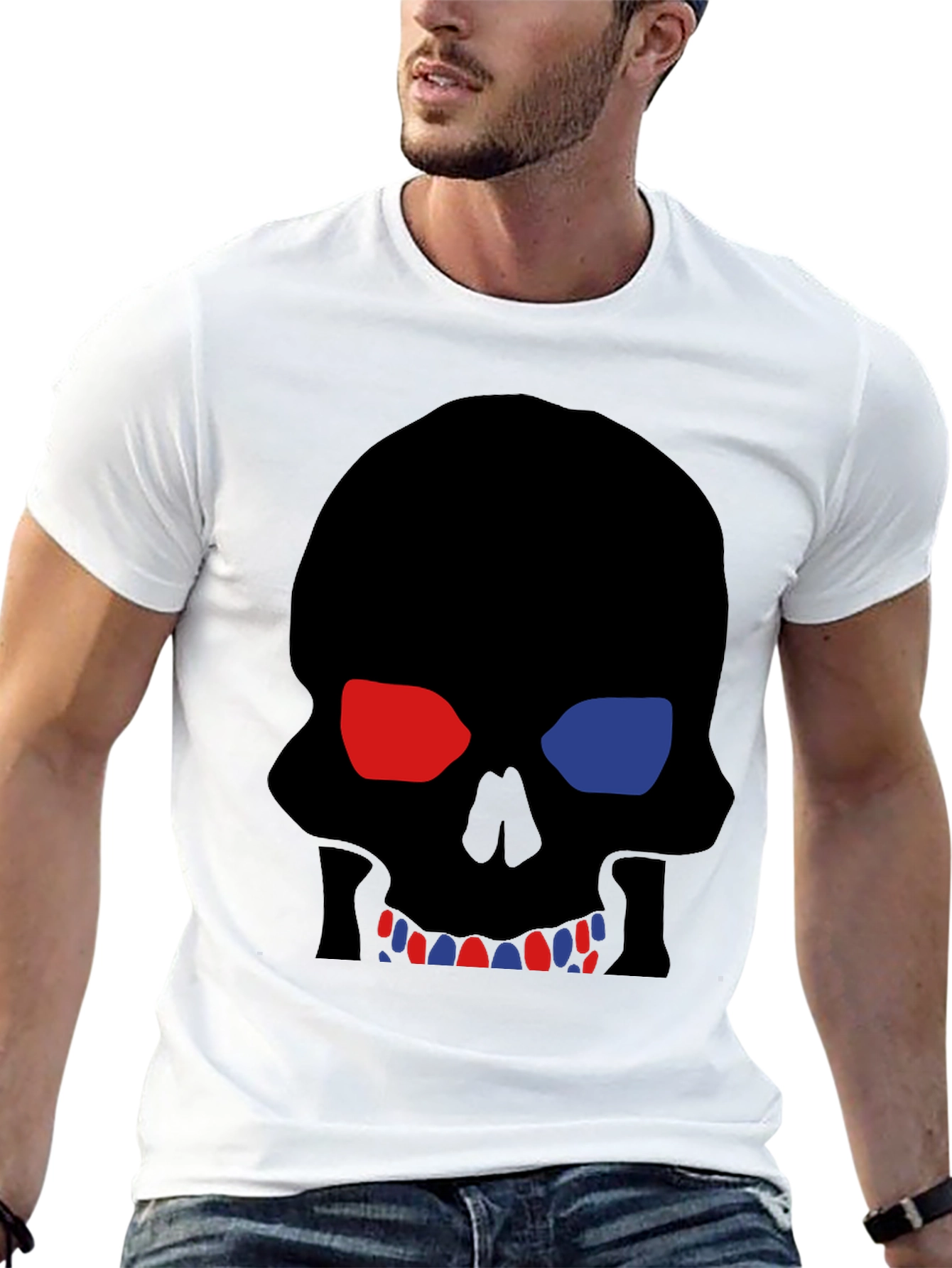Skull 3D T-Shirt - Black Graphic Tee