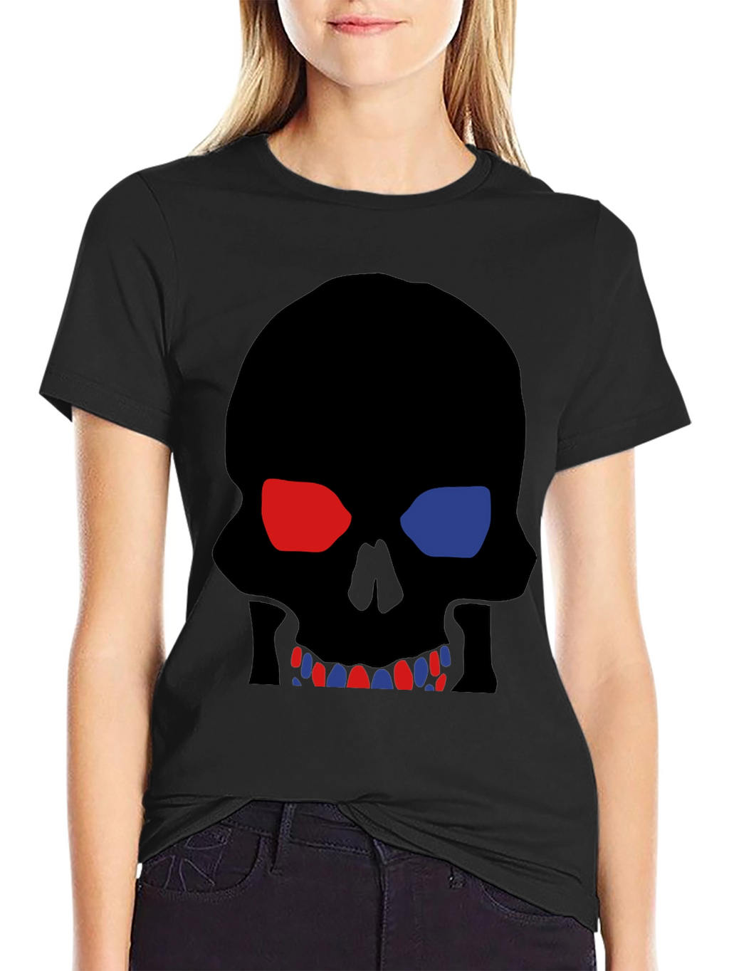 Skull 3D T-Shirt - Black Graphic Tee