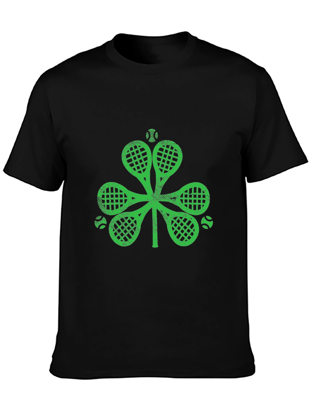 Shamrock Tennis Racket Graphic Tee