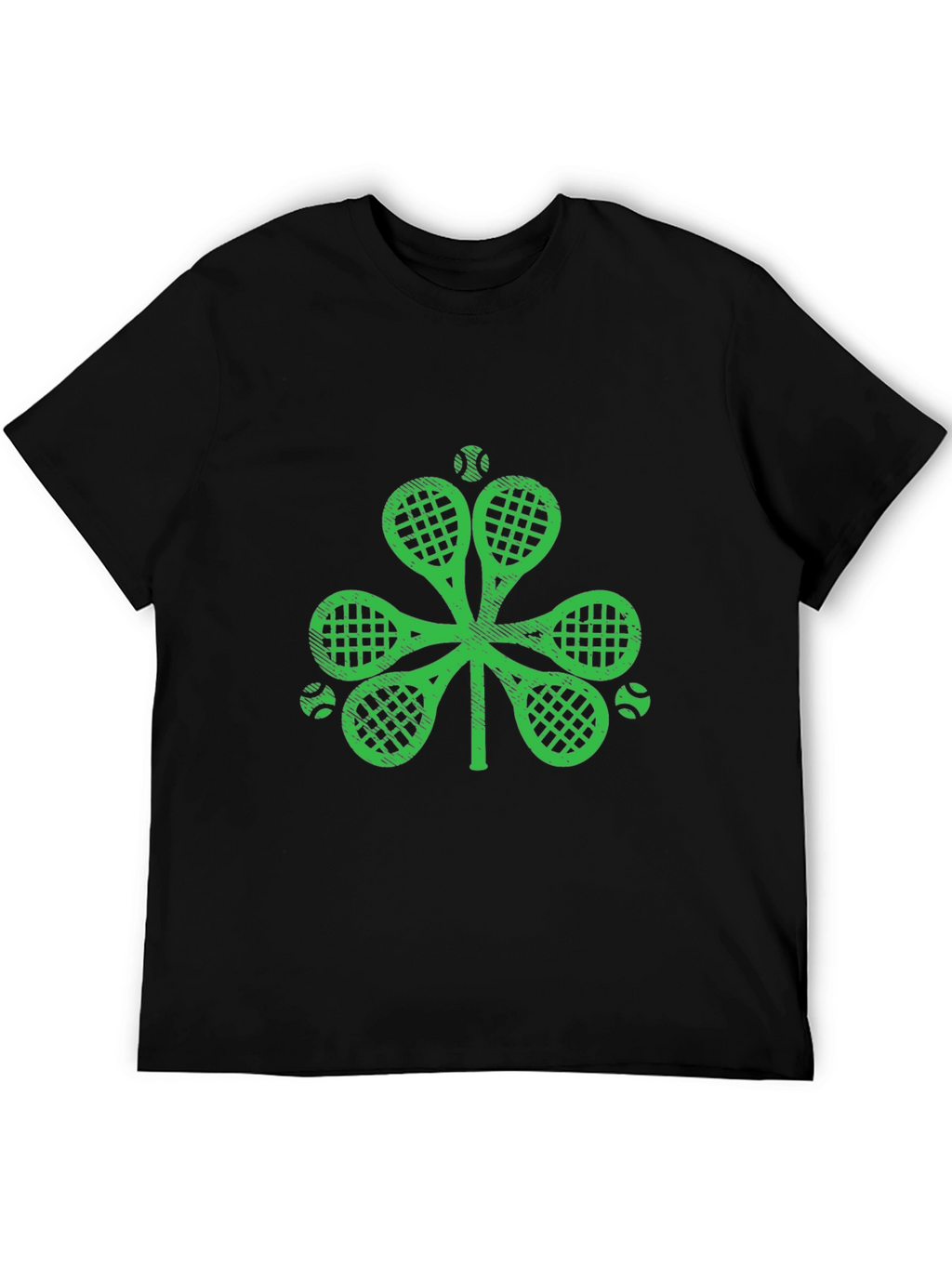 Shamrock Tennis Racket Graphic Tee