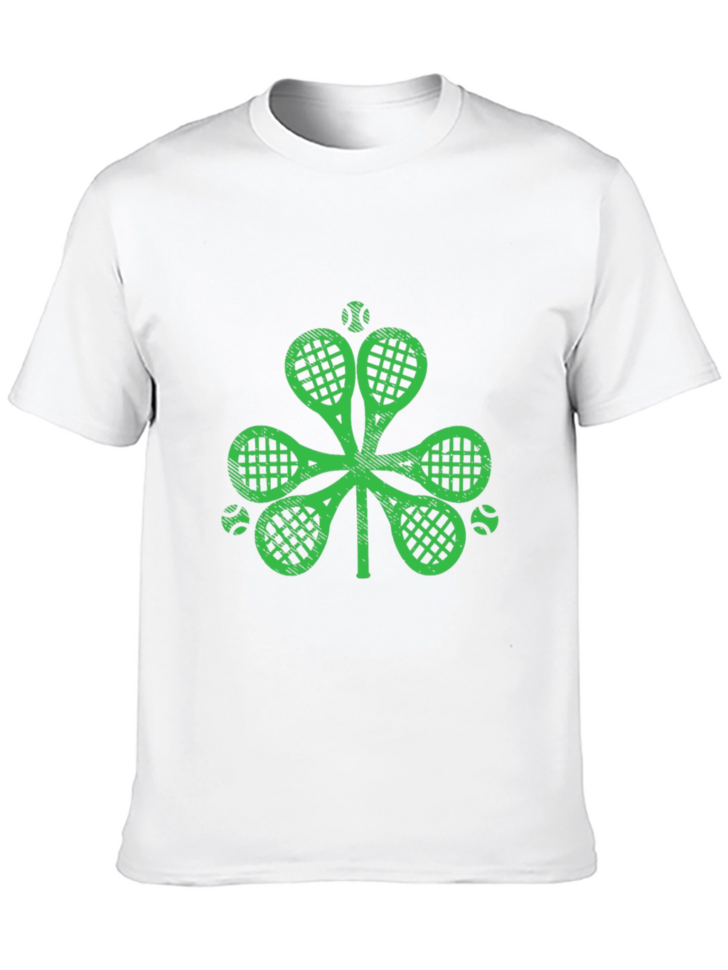 Shamrock Tennis Racket Graphic Tee