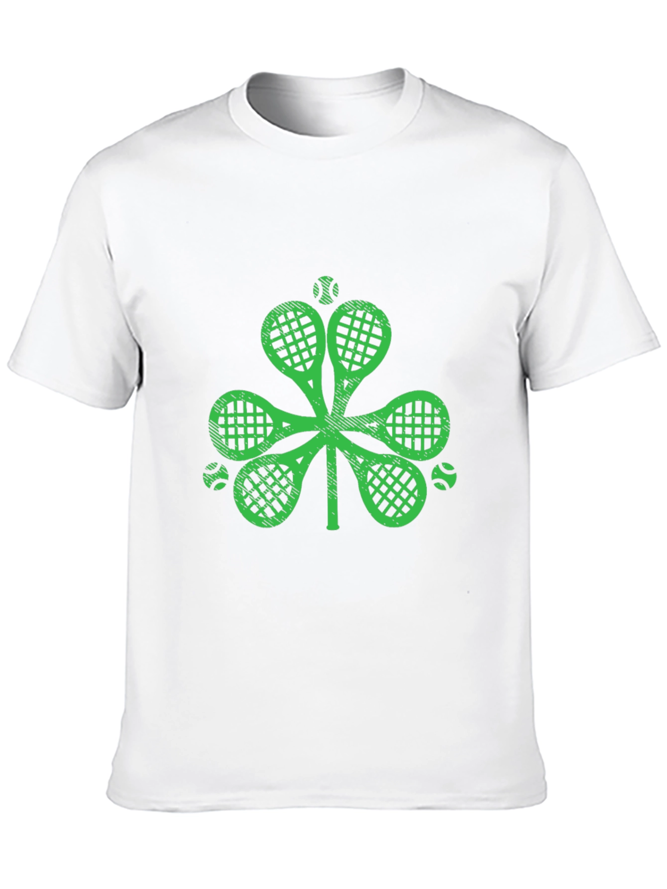 Shamrock Tennis Racket Graphic Tee
